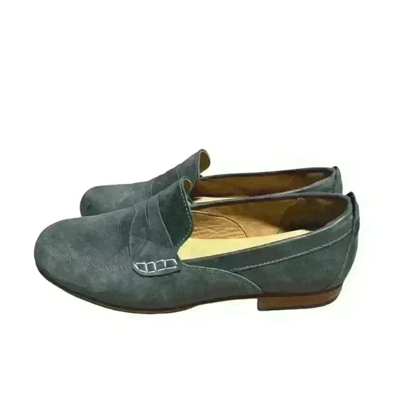 Adelante The Sabina Women's Penny Loafer Leather Shoe Denim Blue Size 9.5 D - Picture 6 of 10